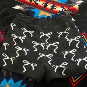 Wild Fable Black and White Patterned Kids Shorts